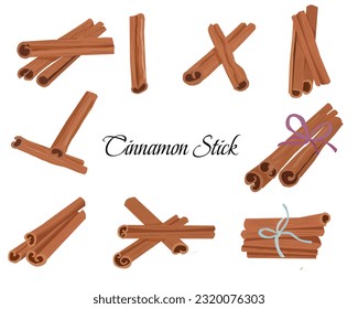 Cinnamon Stick Vector Illustration for Label