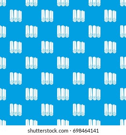 Cinnamon sticks pattern repeat seamless in blue color for any design. Vector geometric illustration