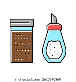 cinnamon and sugar bottle color icon vector. cinnamon and sugar bottle sign. isolated symbol illustration