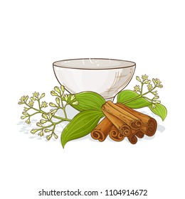 cinnamon tea illustration