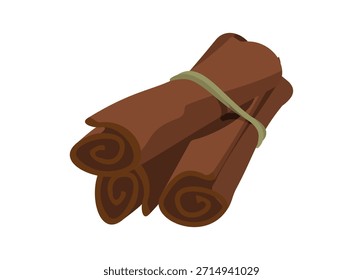Carrapatos de canela. Simples ilustração plana.
