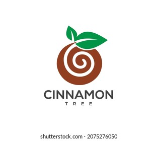 cinnamon tree Logo icon vector image