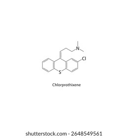 Cinamato de cinamilo, estrutura esquelética. Ilustração esquemática do composto de éster aromático. Diagrama simples, fórmula química.