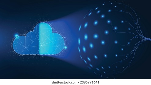Ziegensymbol, Vektorgrafik, 2D Cloud, 3D Cloud, Multicloudarbeit verbundene Daten. Ähnlich wie das menschliche Gehirn Daten verwendet, um sich an Dinge zu erinnern, ist Cloud-Computing eine Technologie, mit der Daten gespeichert werden.