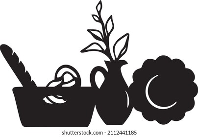 Cip Art Vector Black 
Kitchen Pantry