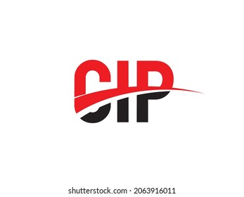 CIP Letter Initial Logo Design Vector Illustration