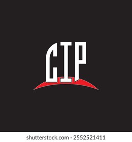 CIP letra logotipo design com fundo branco no ilustrador, logotipo vetorial fonte alfabeto moderna