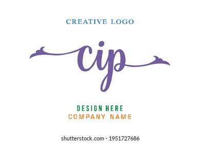 CIP lettering logo is simple, easy to understand and authoritative