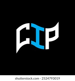 Design de logotipo CIP, CIP logotipo simples e moderno. CIP design de alfabeto luxuoso  