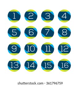 Ciphers 1-16 vector set