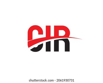 Letra CIR Ilustración del vector de diseño del logotipo inicial