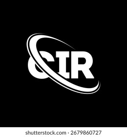 CIR logo. CIR letter. CIR letter logo design. Initials CI R logo linked with circle and uppercase monogram logo. CIR typography for technology, business and real estate brand.