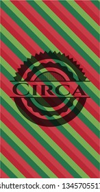Circa christmas emblem.