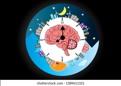 The circadian rhythms are controlled by circadian clocks or biological clock these clocks tell our brain when to sleep, tell our gut when to digest and control our activity in several day.