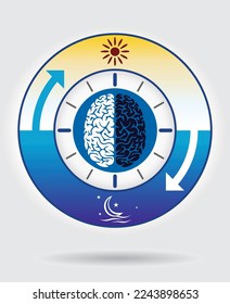 The circadian rhythms are controlled by circadian clocks or biological clock 
these clocks tell our brain when to sleep, tell our gut when to digest and control our activity in several day.