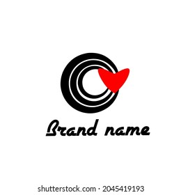 Circel love modern logo elegan for any busines