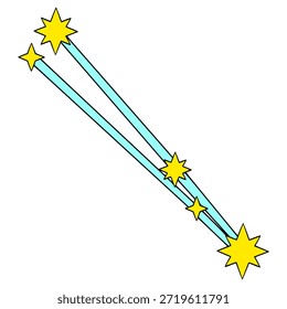 Circinus constellation illustration hand drawn isolated vector