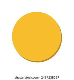 Circle 2D basic shape vector illustration, math geometric shape