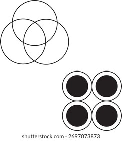 Ein Kreis ist eine 2D-Form mit einer gekrümmten Seite und ohne Ecken. 