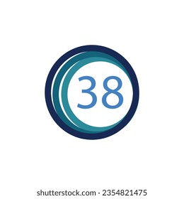 Diseño de círculo y logotipo 38