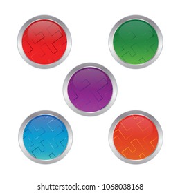 circle 3d icon design template