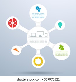 Circle 3d Infographic Diagram Layout 2