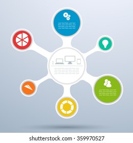 Circle 3d Infographic Diagram Layout 1