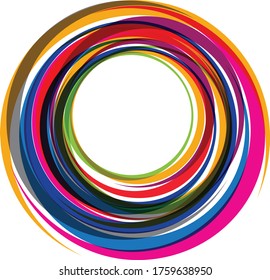 Circle abstrack Logo colorful vector