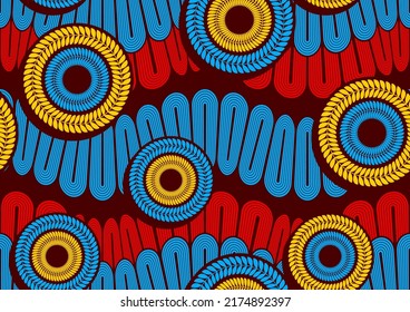 circle abstract, african seamless pattern, textile art, overlap line art hand drawn image, background, fashion artwork for fabric print, clothes africa, Scarf, Shawl, Carpet, vector file eps 10.