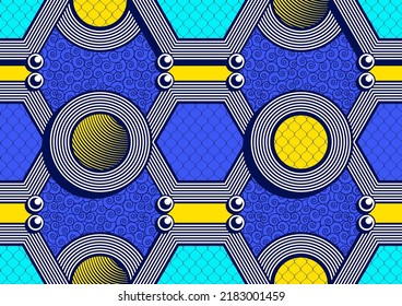 circle abstract, african seamless pattern, textile art, overlap line art hand drawn image, background, fashion artwork for fabric print, clothes africa, Scarf, Shawl, Carpet, vector file eps 10.