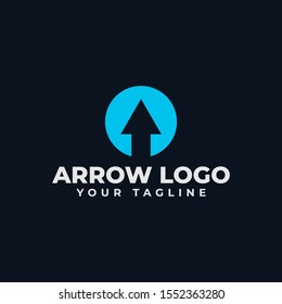 Circle Abstract Arrow, Business Logo Design Template