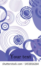Circle abstract background, business annual report or flyer layout. Vector illustration