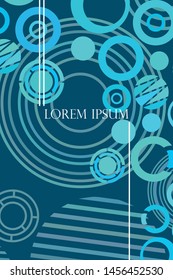 Circle abstract background, business annual report or flyer layout. Vector illustration