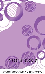 Circle abstract background, business annual report or flyer layout. Vector illustration