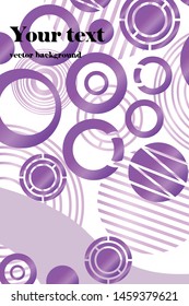 Circle abstract background, business annual report or flyer layout. Vector illustration