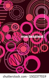 Circle abstract background, business annual report or flyer layout. Vector illustration