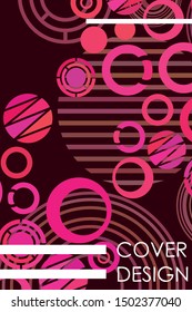 Circle abstract background, business annual report or flyer layout. Vector illustration