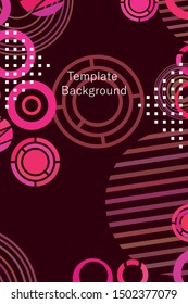 Circle abstract background, business annual report or flyer layout. Vector illustration