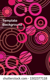 Circle abstract background, business annual report or flyer layout. Vector illustration