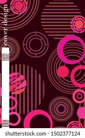 Circle abstract background, business annual report or flyer layout. Vector illustration
