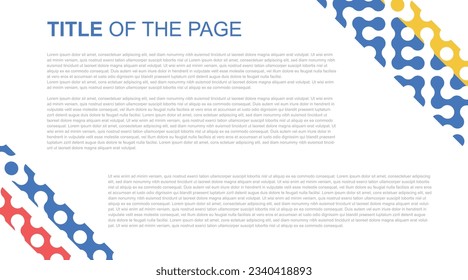 Circle Abstract Background concept illustration with dummy content included
