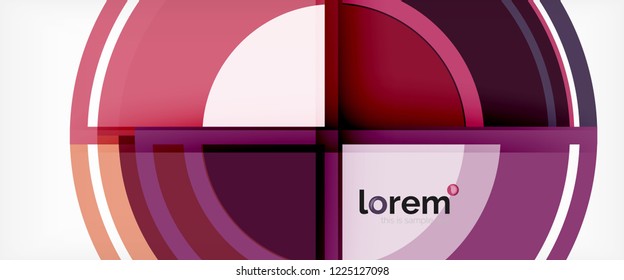 Circle abstrakter Hintergrund, geometrische, runde, moderne Design-Vorlage, Vektorgrafik