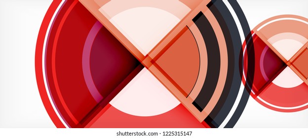 Circle abstract background, geometric circular modern design template, vector illustration