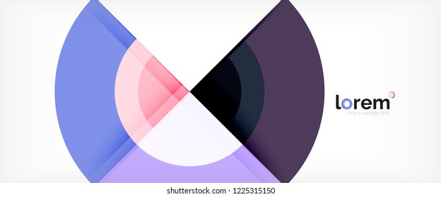 Circle abstract background, geometric circular modern design template, vector illustration