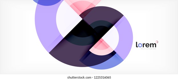 Circle abstrakter Hintergrund, geometrische, runde, moderne Design-Vorlage, Vektorgrafik