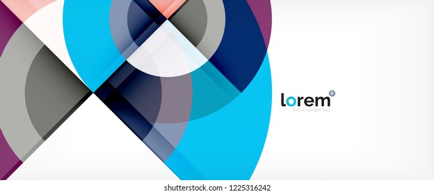 Circle abstract background, geometric circular modern design template, vector illustration