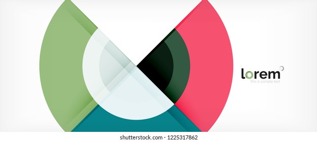 Circle abstract background, geometric circular modern design template, vector illustration