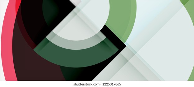 Circle abstract background, geometric circular modern design template, vector illustration