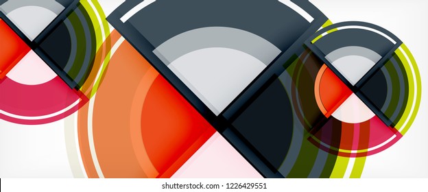 Circle abstrakter Hintergrund, geometrische, runde, moderne Design-Vorlage, Vektorgrafik