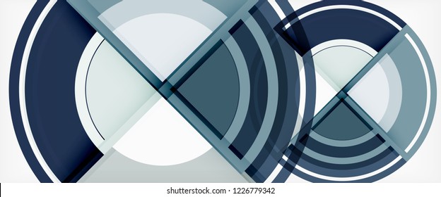 Circle abstrakter Hintergrund, geometrische, runde, moderne Design-Vorlage, Vektorgrafik
